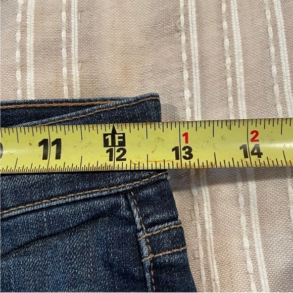 Current Elliott The Slim Bootcut Townie Raw Hem Mid Rise Jeans 23 - Picture 9 of 11